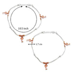 Load image into Gallery viewer, Taraash 92.5 silver anklets for women
