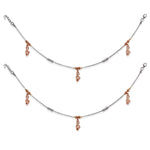 Load image into Gallery viewer, Taraash pure silver anklets for women
