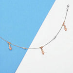 Load image into Gallery viewer, 925 Sterling Silver Dangling Music Charm Chain Single Anklet for Women