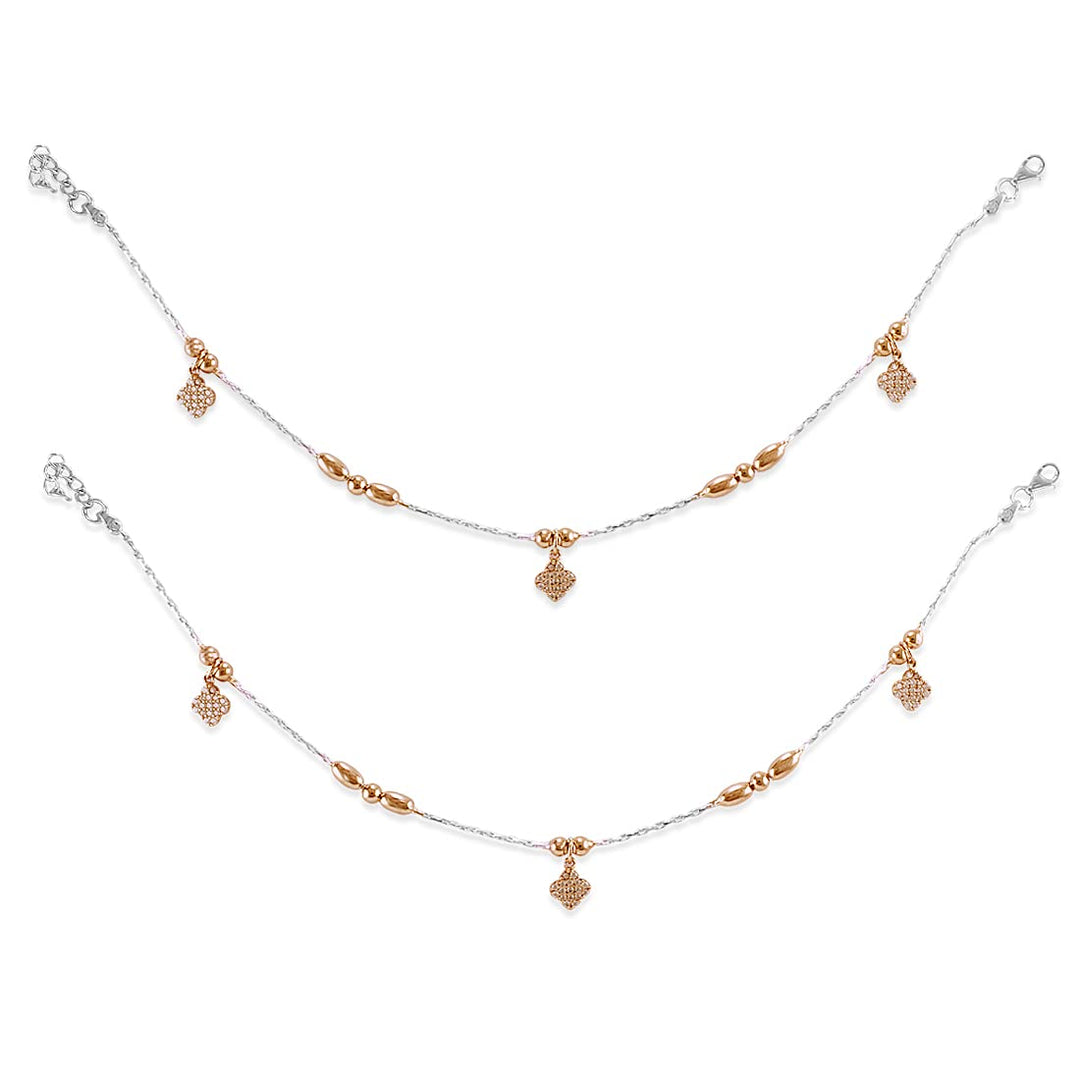 Taraash anklets for silver