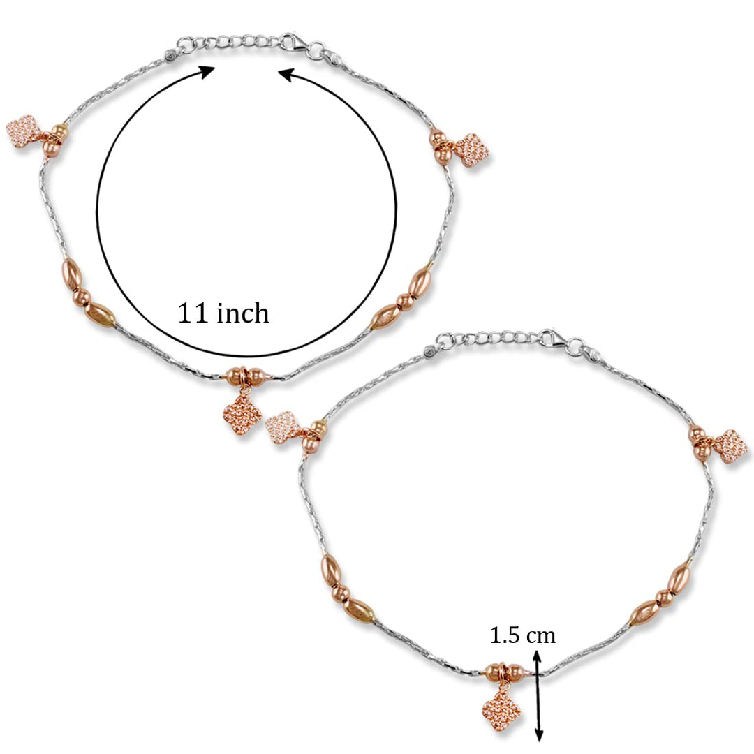 Taraash payal silver women