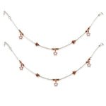 Load image into Gallery viewer, Taraash 925 Sterling Silver Rose Gold Star Anklet For Women