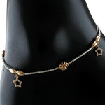 Load image into Gallery viewer, Taraash 925 Sterling Silver Rose Gold Star Anklet For Women