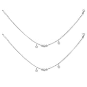 Taraash silver anklets for women pure silver