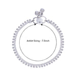 Load image into Gallery viewer, 925 Sterling Silver Curb Chain with Ball &amp; Ghungroo  Anklet for Kids
