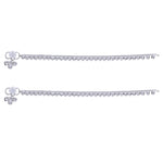 Load image into Gallery viewer, 925 Sterling Silver Leaf Design Anklets for Girls/Kids
