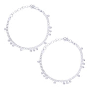 925 Sterling Silver Chain 6.5 inches Anklets For Girls
