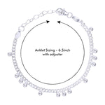 Load image into Gallery viewer, 925 Sterling Silver Chain 6.5 inches Anklets For Girls
