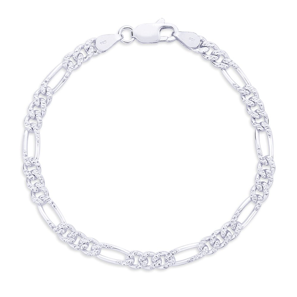 Men's Sterling Silver Diamond Bracelet 1.25ct 310529