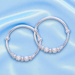 Load image into Gallery viewer, 925 Sterling Silver Multi Beaded Bangles for Kids
