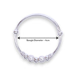 Load image into Gallery viewer, 925 Sterling Silver Multi Beaded Bangles for Kids
