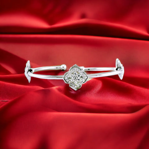 925 Sterling Silver Cz Bangles For Men Women And Kids