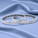 Load image into Gallery viewer, 925 Sterling Silver Floral Motif Bangles For Women
