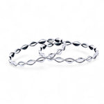 Load image into Gallery viewer, 925 Sterling Silver Twisted Design Bangle with 6 cm Diameter Bangle For Women

