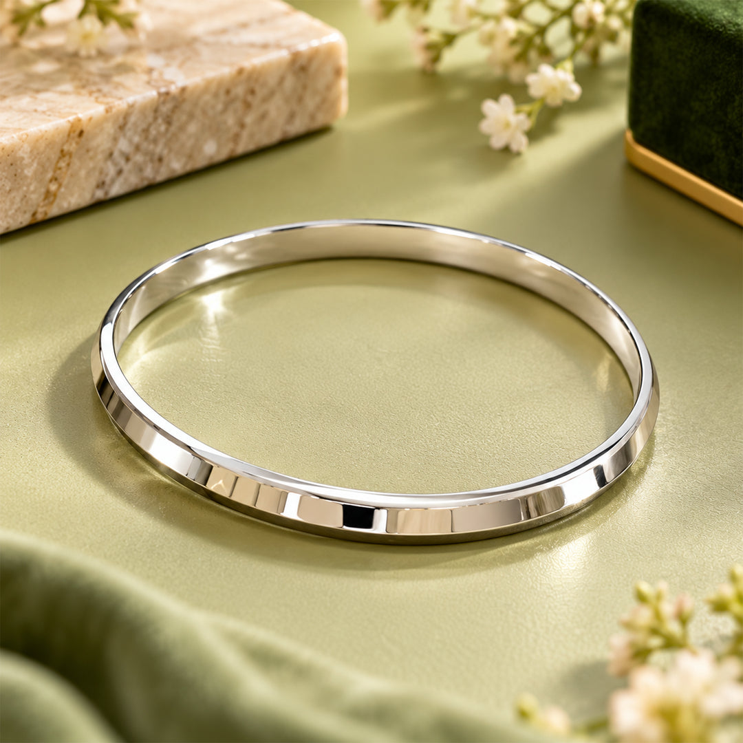 925 Sterling Silver Plain Sikh Punjabi Kada for Men