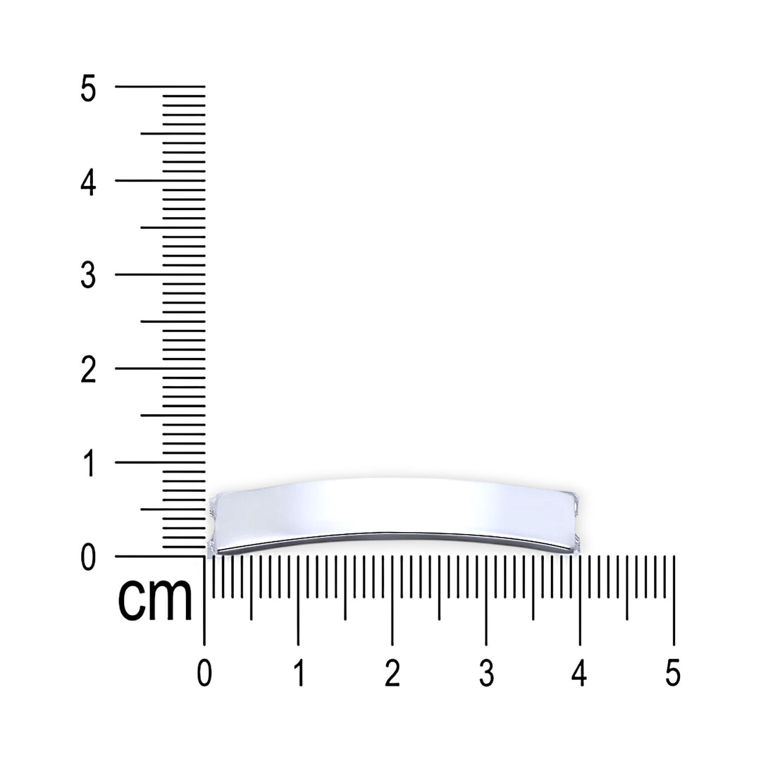 Taraash Silver Figaro Chain ID Bracelet for Mens