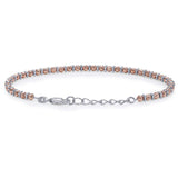Taraash 925 Sterling Silver Beaded Bracelet For Women BR1841G