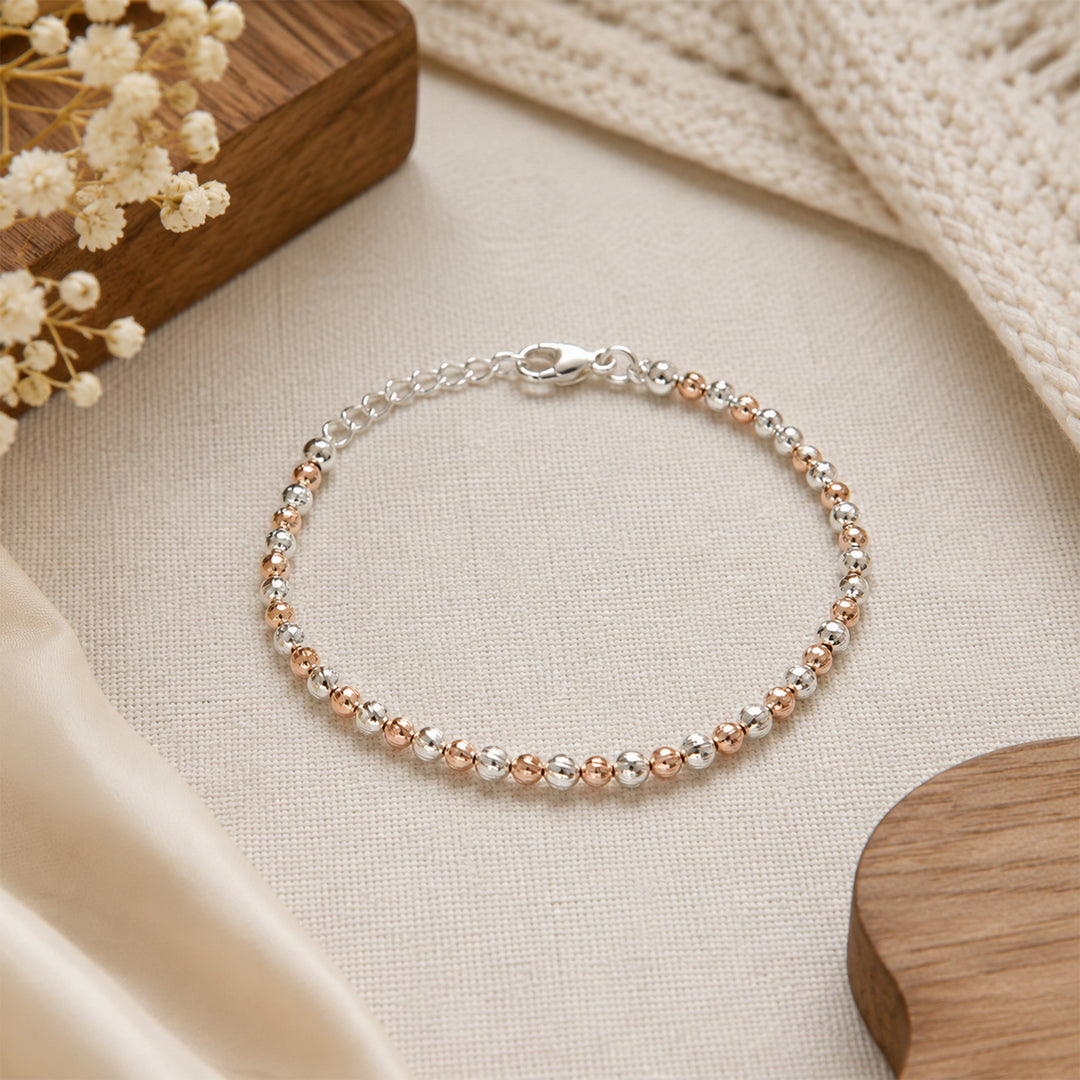 Taraash 925 Sterling Silver Gold Plated Silver Balls For Women BR1842G