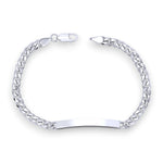 Load image into Gallery viewer, 925 Sterling Silver Curb Chain ID Bracelets for Men
