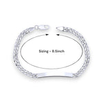 Load image into Gallery viewer, 925 Sterling Silver Curb Chain ID Bracelets for Men
