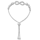 Taraash 925 Sterling Infinity Silver Bracelets For Women
