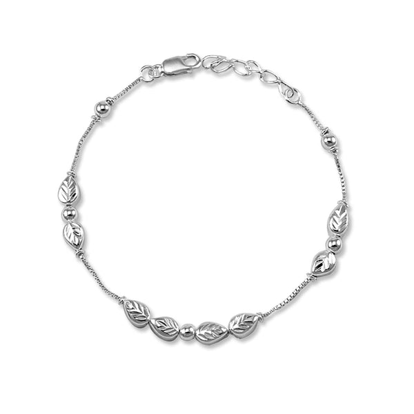 Taraash Leaf 925 Pure Silver Bracelet For Girls | Taraash Bracelet For Women | Silver Bracelet