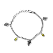 Taraash 925 Sterling Leaf Pure Silver Bracelet | Taraash Bracelet | Pure Silver Bracelet For Girls