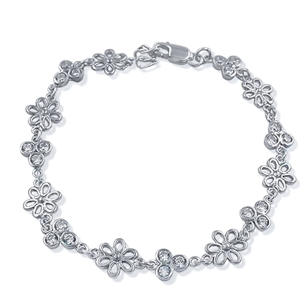 100 80G Sterling Silver Bracelet Size Free