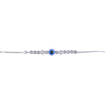 Load image into Gallery viewer, 925 Sterling Silver Evil Eye Beads Design Rakhi for Brother
