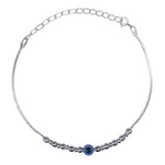 Load image into Gallery viewer, 925 Sterling Silver Rakhis Evil Eye Rakhi for Brother
