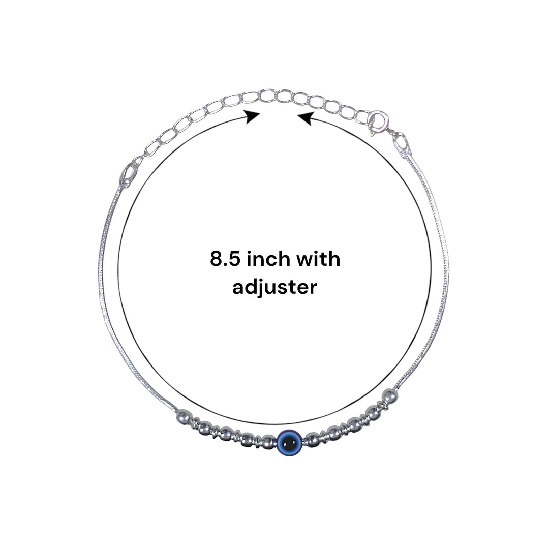 925 Sterling Silver Rakhis Evil Eye Rakhi for Brother