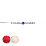 Load image into Gallery viewer, 925 Sterling Evil Eye Beaded Rakhi Rakhi for Brother

