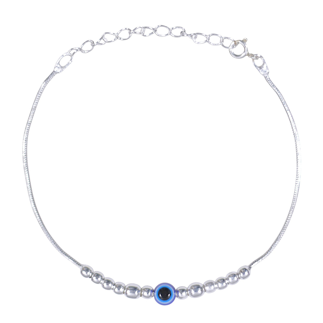 925 Sterling Evil Eye Beaded Rakhi Rakhi for Brother
