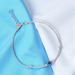 Load image into Gallery viewer, 925 Sterling Silver Evil Eye Silver Beads Rakhi For Brother
