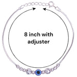 Load image into Gallery viewer, 925 Sterling Silver Evil Eye Rakhi – Stylish Safeguard for Your Brother
