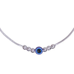 Load image into Gallery viewer, 925 Sterling Silver Evil Eye Beaded Elegant Rakhi For Brother
