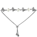 Load image into Gallery viewer, Taraash 925 Sterling Silver Bracelet | Butterfly Silver Bracelet | Adjustable Silver Bracelet For Women
