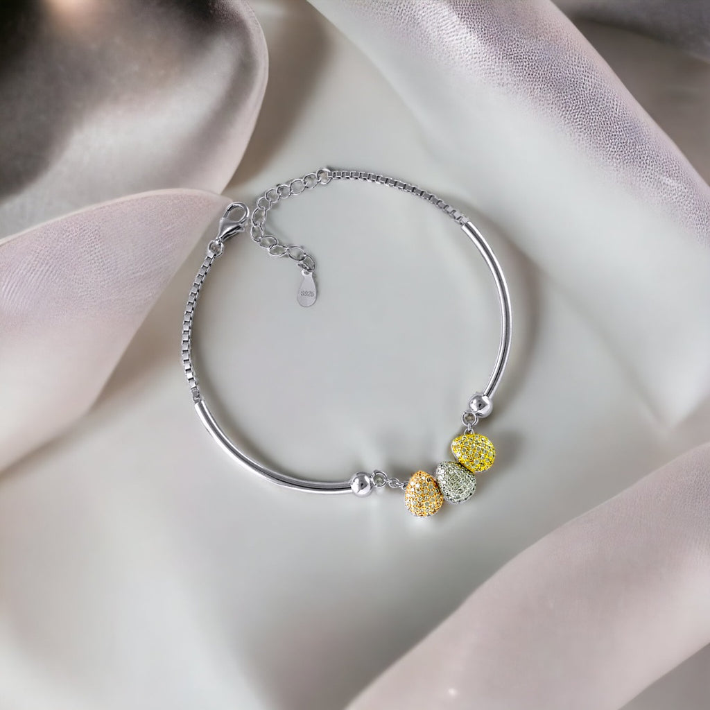 Floral Kundan Gold Tone bracelet with multicolor beads – Femizen