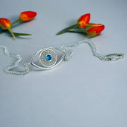 taraash silver rakhi evil eye