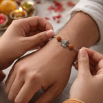 Load image into Gallery viewer, Taraash 925 Sterling Silver Shiva Rakhi Gift For Brother