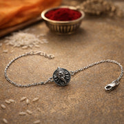 925 Sterling Silver Antique-Finish Ganesha Rakhi for Brother