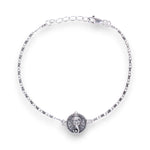 Load image into Gallery viewer, 925 Sterling Silver Antique-Finish Ganesha Rakhi for Brother
