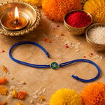 Load image into Gallery viewer, 925 Pure Silver Swastik Thred Rakhi Bracelet for Brother