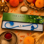 Load image into Gallery viewer, 925 Sterling Silver Krishna Enamelled Thread Rakhi for Men