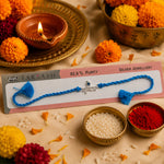 Load image into Gallery viewer, 925 Sterling Silver Krishna Design Thread Rakhi For Brother