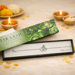 Load image into Gallery viewer, 925 Sterling Silver Divine Om Chain Rakhi For Brother