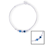 Load image into Gallery viewer, 925 Sterling Silver Chain Evil Eye Beaded Bracelet for Men
