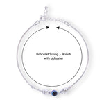 Load image into Gallery viewer, 925 Sterling Silver Evil Eye Beaded Bracelet for Men
