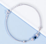 Load image into Gallery viewer, 925 Sterling Silver Evil Eye Beads Bracelet for Men
