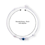 Load image into Gallery viewer, 925 Sterling Silver Evil Eye Beads Bracelet for Men
